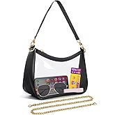 MOETYANG Clear Bag for Stadium Events, Clear Purses for Women Stadium Crossbody, Checkered Concert Bag Shoulder Handbag