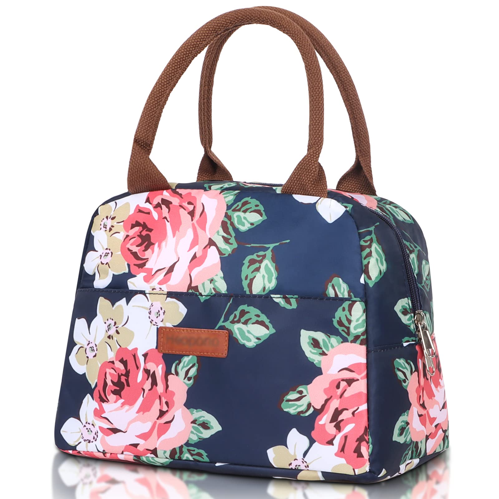 Minicoco Insulated Lunch Bag - Portable, Leak-Proof Lunch Organizer for Women, Men, Children & Adults - Front Pocket, Thermal, Perfect for Work, School, Picnic