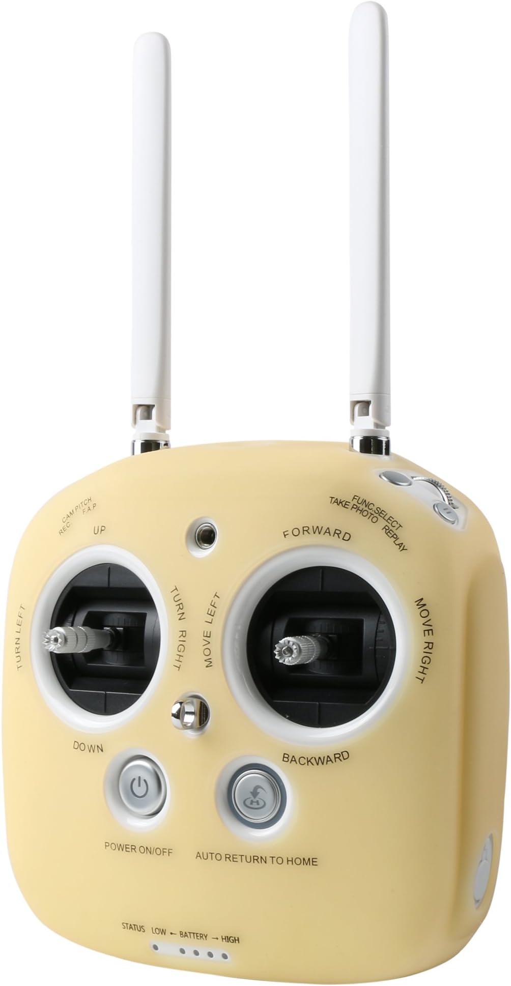 Remote Controller Silicone Protection Case for DJI Phantom 3 Phantom 4 / Advanced Inspired 1,M100 Protector with Words Anticollision Cover(Champagne)