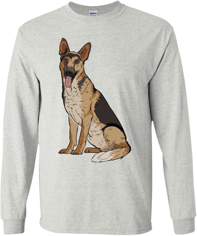 German Shepherd Long Sleeve Shirt, Funny Gift for Dog