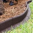 3x48 Black Rubber No-Dig Landscape Garden Border Edging - Pack Of 6 Sections