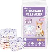 Pet Soft Female Dog Nappies 20 Count, Disposable Period Pants with Wetness
