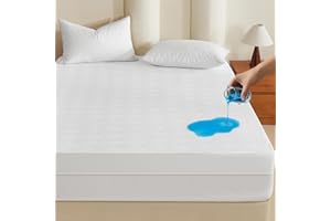 NESTCORE ʰǳè-ٱ imperméable, avec poche profonde de 20,3 à 53,3 cm, respirant, doux, silencieux, lavable, blanc (152