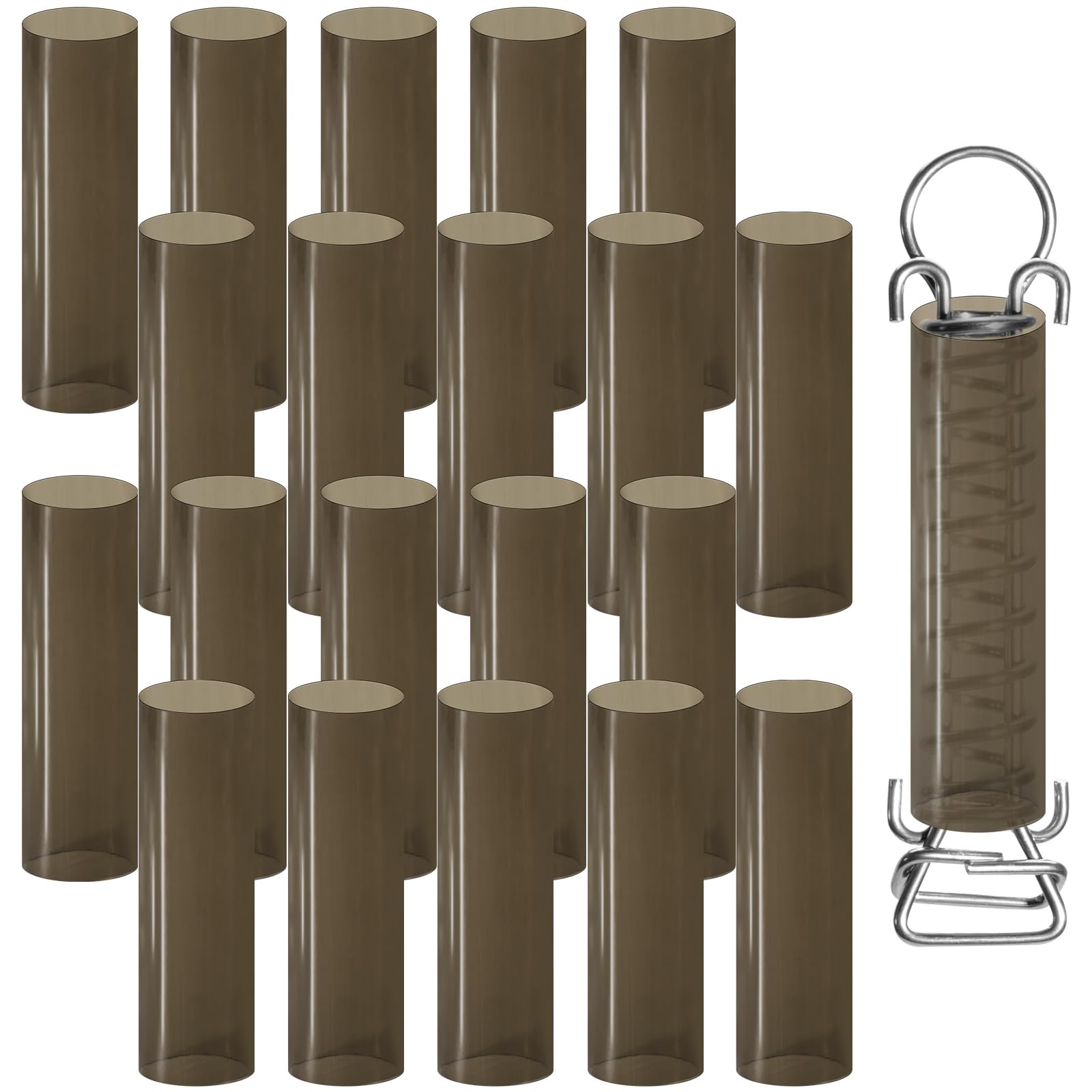 Photo 1 of 20Pcs Pool Cover Spring Sleeves, Winter Pool Cover Spring Covers Pool Safety Cover Springs, Vinyl Protective Sleeves for In-Ground Swimming Pool