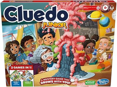 Hasbro Gaming Cluedo Junior 2 in 1 Board Game Dual Sided Gameboard