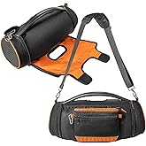 Hzycwgone Carry Case Portable Travel Cover Accessories w/Strap for JBL Boombox 2/Boombox 3/Boombox 3 Wi-Fi Portable Bluetooth Speaker,Extra Bag for Charger,Black