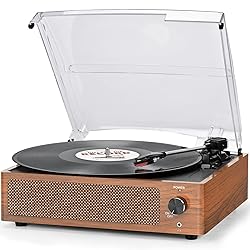 Vinyl Record Player with Speakers Vintage Turntable