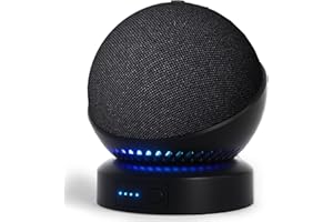 LIBOER Battery Base for Echo dot 5th Generation Portable Echo Dot 4th Generation and Homepod Mini Battery Stand Accessories, not including speaaker (Black)
