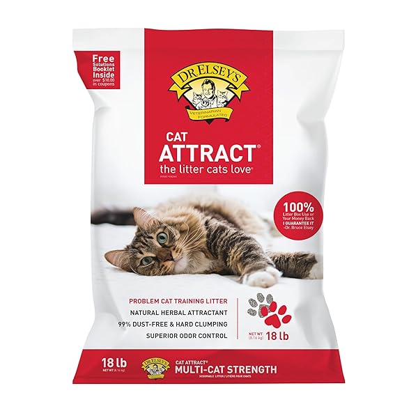 DR. ELSEY’S® CAT ATTRACT® CLUMPING CLAY CAT LITTER...