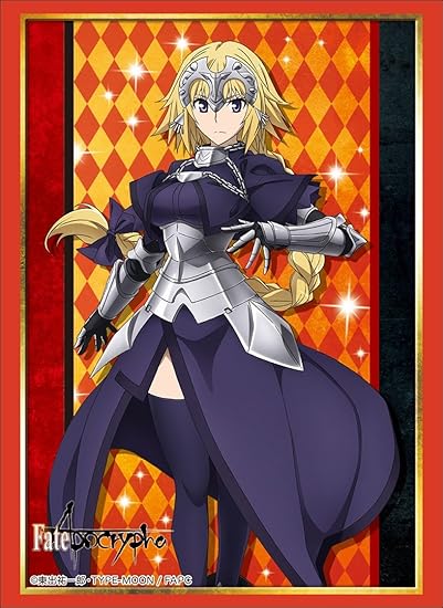 Amazon Com Fate Apocrypha Jeanne D Arc Ruler Trading Card Game Character Sleeve Anime Art V1504 Toys Games
