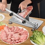 Holdfiturn Manual Frozen Meat Slicer 44.5x15cm Adjustable Thickness view 3