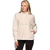 RBX Women's Waffle Knit Hoodie in Regular and Plus Sizes, Midweight Long Sleeve Thermal Relaxed Fit Sweatshirt with Pockets