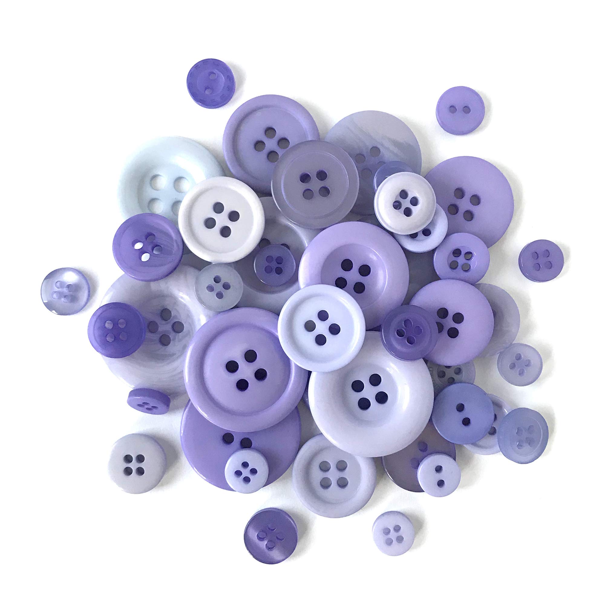 Buttons Galore Periwinkle, Multi-Colour Sewing Accessories, Haberdashery, 0.6