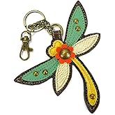 CHALA Garden Critter Collection Women's Decorative Key Fob/Coin Purse Accessory (Dragonfly)