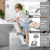Hibtn Adjustable Toilet Training Seat Kids 1-7 Years UK Round Fits view 2