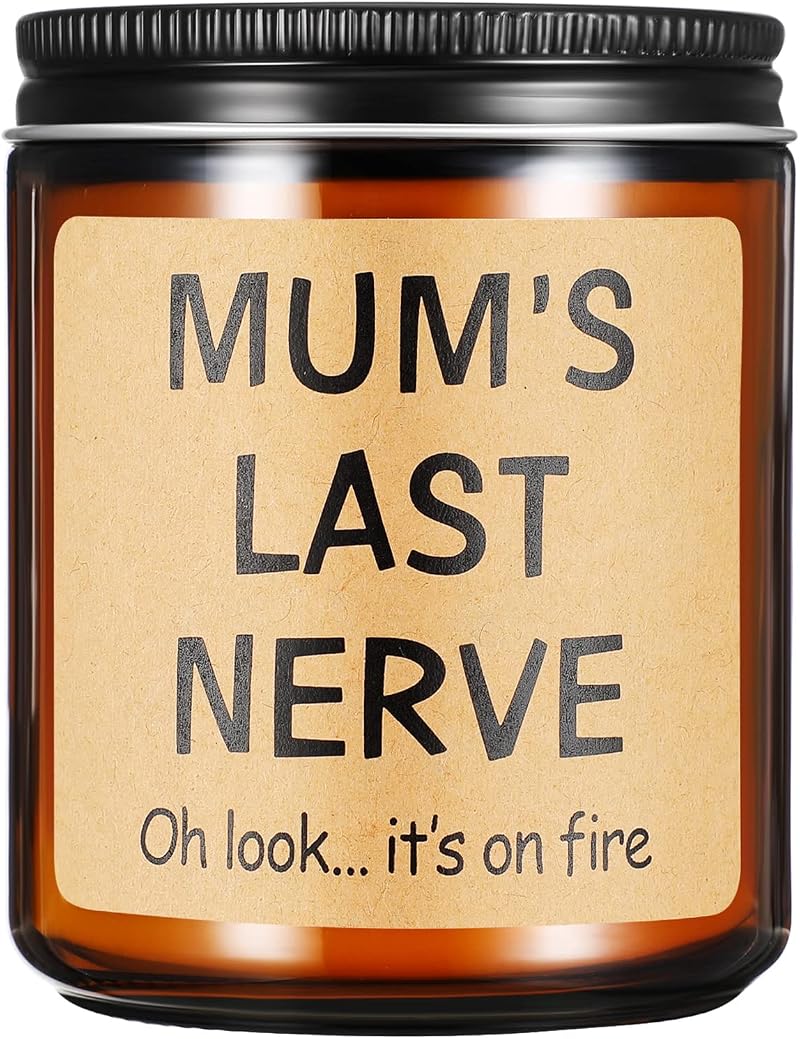 wompolle Mothers Day Gifts Candle for Mum Humorous Quote