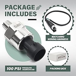OTUAYAUTO 100 Psi Pressure Transducer Sender Sensor