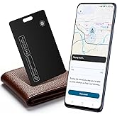 Wallet Tracker Card Air-Tag - for Android & iOS, Work with Google Find Hub & Apple Find My, 0.07in Slim Tracking Card, IP68 Waterproof Bluetooth Smart Item Locator for Luggage, Gifts for Men Women