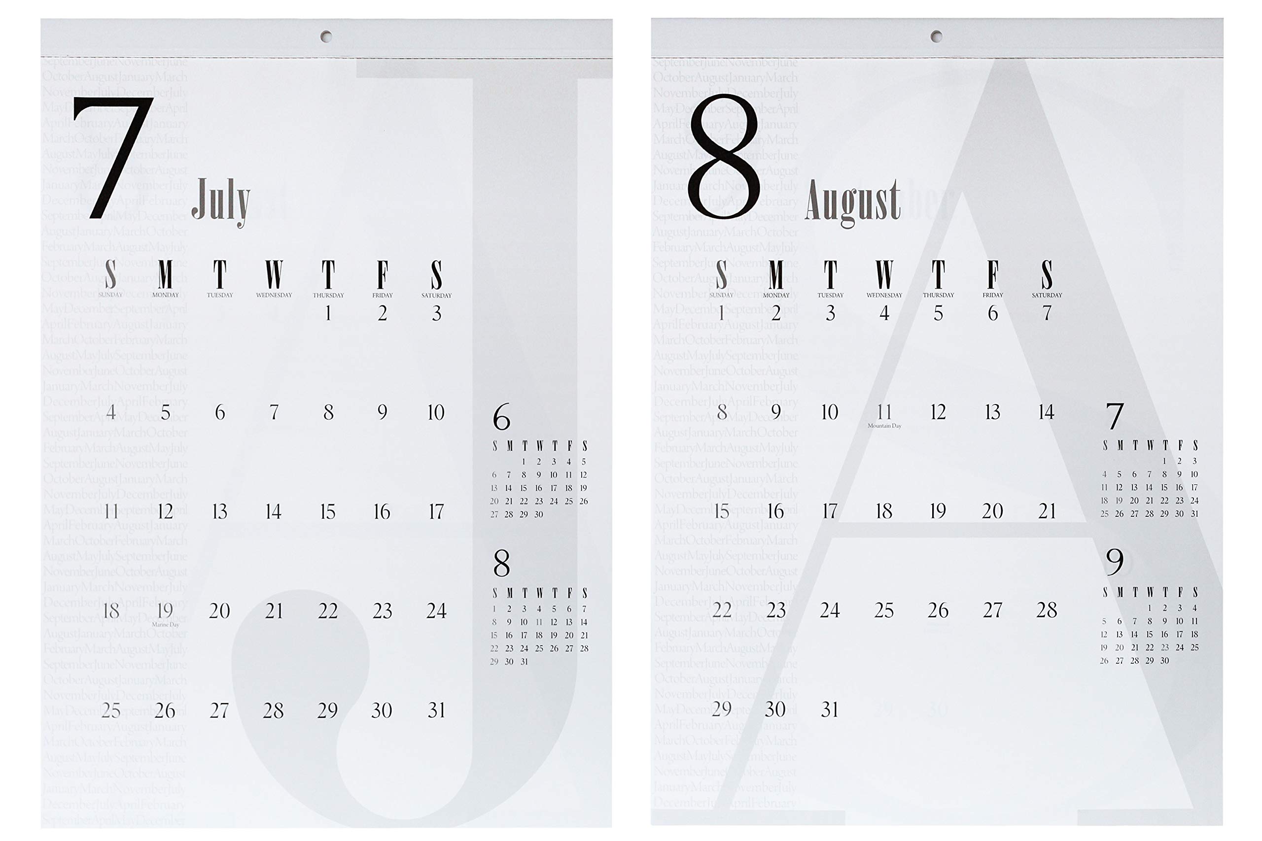 Mua 21年壁掛けカレンダー シンプル スタイリッシュデザイン タイポグラフィ シンプリッシュスタンダード Tren Amazon Nhật Chinh Hang Fado