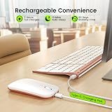 Seenda WGJP-031B Wireless Keyboard Mouse Set Rose Gold UK QWERTY view 3