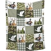 Wild Duck Mallard Throw Blanket, Ultra Soft Flannel Home Decor for Bed Couch Living Room, Duck Lover Gifts, 40"x50" Kids/Throw Size