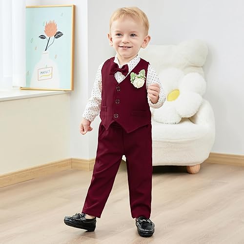 SANMIO Baby Boy Clothes Suits Infant Gentleman Outfit Collared
