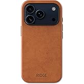 Ridge Case Compatible with iPhone 17 PRO MAX - Compatible with MAGSAFE & Wireless Charging, Aluminum Control Buttons, Dual-Layer Construction, TPU Bumper with Drop Protection (Tobacco Brown)