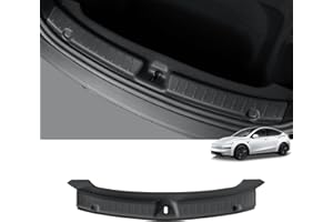 LUCKEASY Rear Bumper Guard for Tesla Model Y Juniper 2025 2026 Rear Trunk Bumper Guard Sill Cover Protector for Model Y Accessories TPE Black