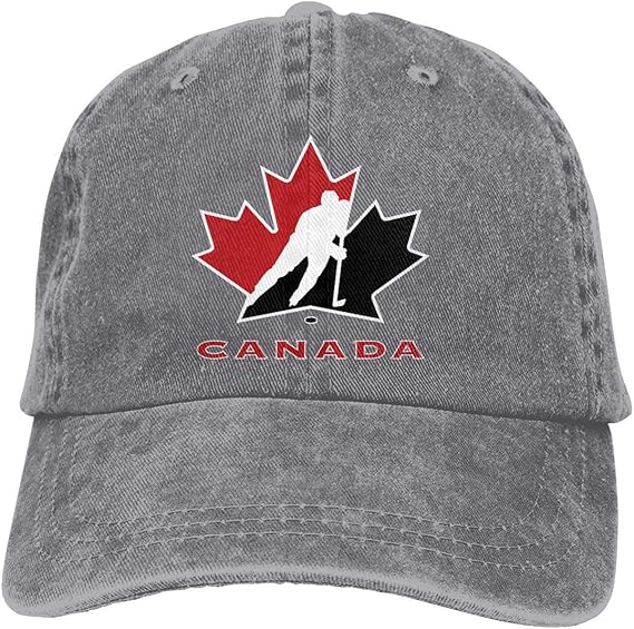 Canada National Ice Hockey Team Logo Unisex Adult Cap Adjustable