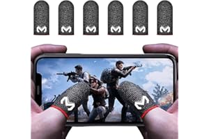 Rakizbe Gaming Finger Sleeves for Mobile Game Controller High-sensitive Anti-Sweat Breathable Seamless Finger Sleeve for PUBG/Knives Out/Rules of Survival