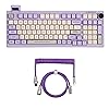 EPOMAKER RT100 Purple Mechanical Gaming Keyboard with Purple Puff ...