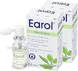 Earol Olive Oil Ear Wax Removal Spray 2 x 10ml Metered Dose