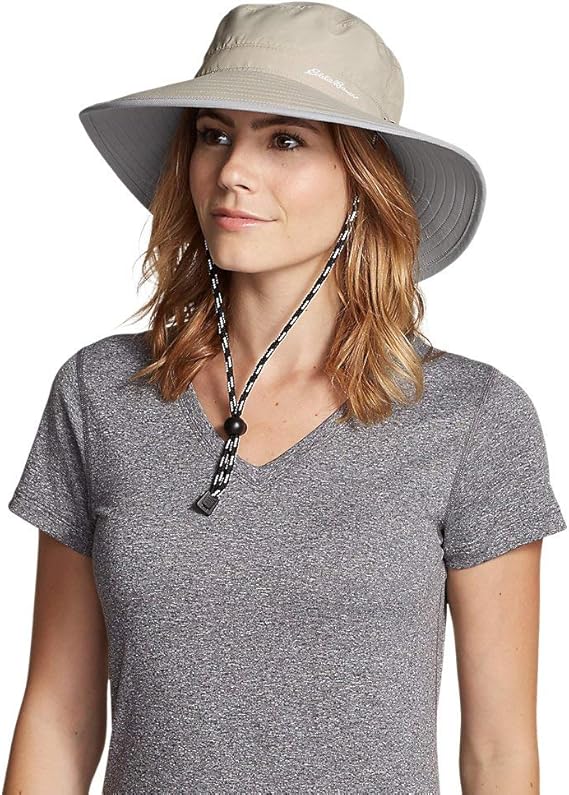 Eddie Bauer Women's Exploration UPF Wide Brim Hat, Putty Regular S/M Buy Online at Best Price