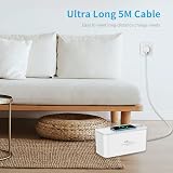 Hulker 5M Extension Lead with USB Ports Power Strip Cable Organizer Box 5m view 2