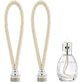 2 Pcs Oil Lamp Wick Replacement for Catalytics Fragrance Lamps - Fragrance Oil Lamp Wick, Catalytics Air Control Burner Lamps for Diffuser Aromatherapy Home Decoration, 6.3 Inch(Silver)
