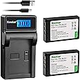 Kastar Battery (X2) & LCD Slim USB Charger for Olympus BLS-1, PS-BLS1 and Olympus E-400, E-410, E-420, E-450, E-600, E-620, E-P1, E-P2, E-P3, E-PL1, E-PL3, E-PM1 Camera