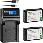 Kastar Battery (X2) &amp; LCD Slim USB Charger for Olympus BLS-1, PS-BLS1 and Olympus E-400, E-410, E-420, E-450, E-600, E-620, E-P1, E-P2, E-P3, E-PL1, E-PL3, E-PM1 Camera