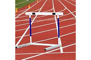 Track and Field Hurdles for Adult Athletes, Adjustable Height 30-42in Agility Hurdles, Outdoor Workout Training Pole Set, Pro