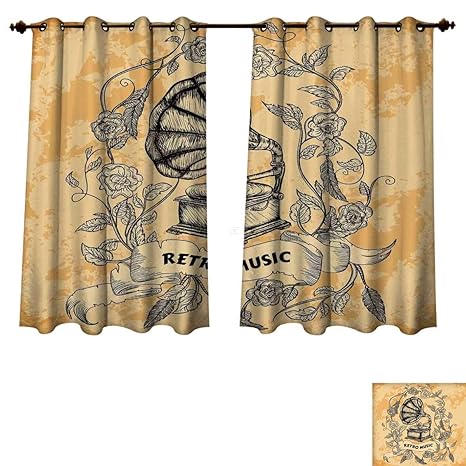 Amazon Com Rupperttextile Vintage Blackout Curtains Panels For