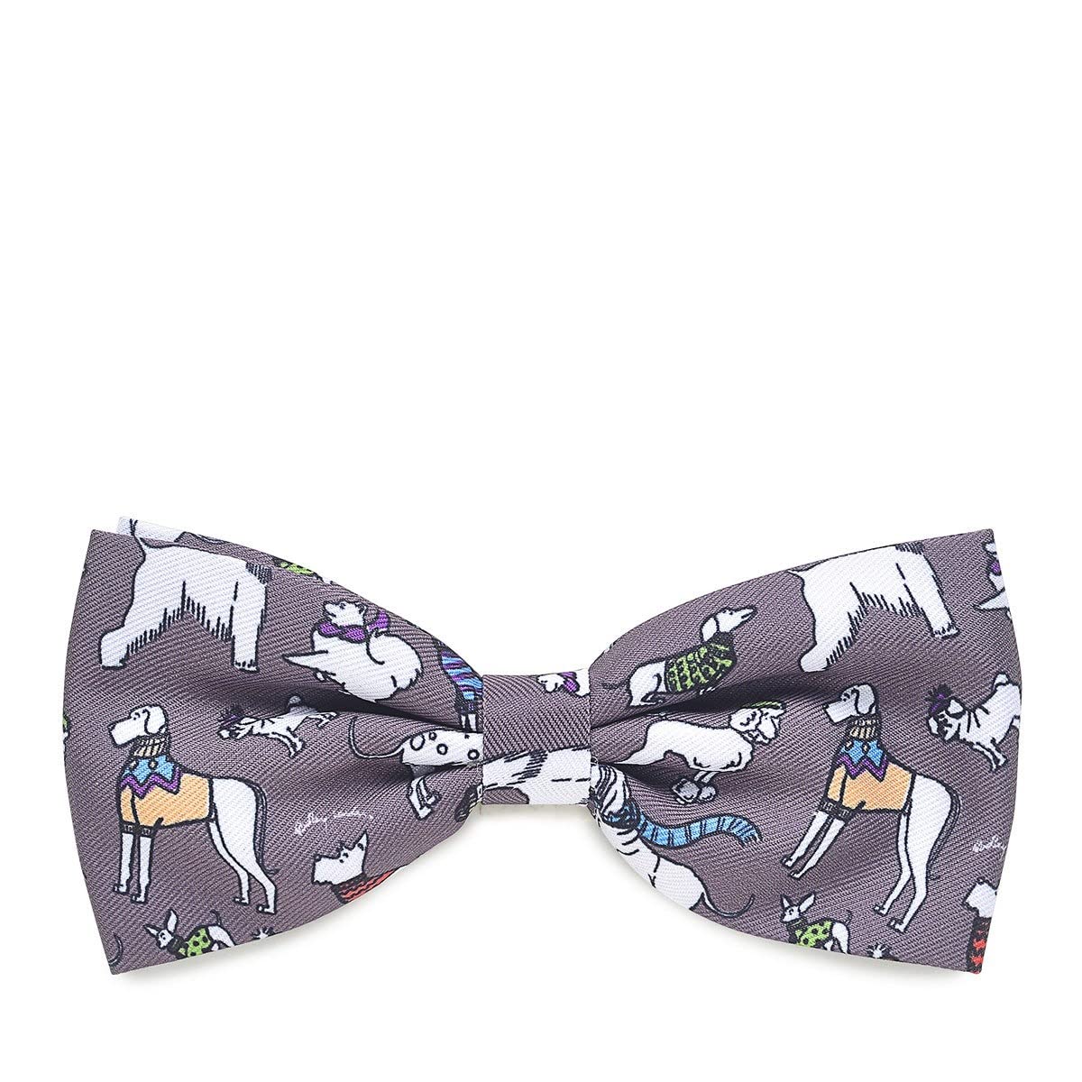 Radley London Dog Bow Tie for Collar Off on an Adventure in Grey