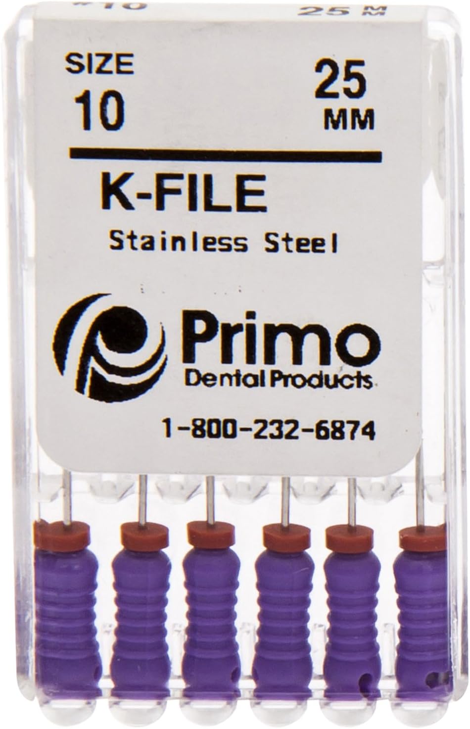 Primo Dental Products EFK2570 K-File, 25 mm, 70 (Pack of 6)