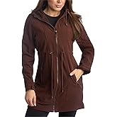 Reebok Womens Soft Shell Jacket - Lightweight Polar Fleece Lined Zip Up Hooded Jackets for Women Perfect for Fall Weather