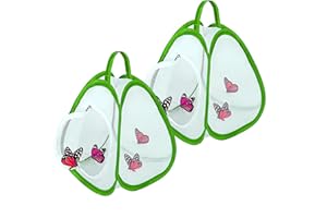 Changyeah 2 Pack Mini Butterfly Habitat Cage- 23 x 25.5 x 21CM, Collapsible Insect Mesh - Portable Insect Mesh with Zipper fo