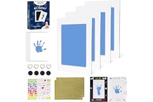 Tubuui Inkless Baby Hand and Footprint Kit,Clean Touch Ink Pad for Baby Footprint Kit,No Mess Dog Paw Print Kit,DIY Footprint Ink for Baby Keepsake Gifts for Boys and Girls