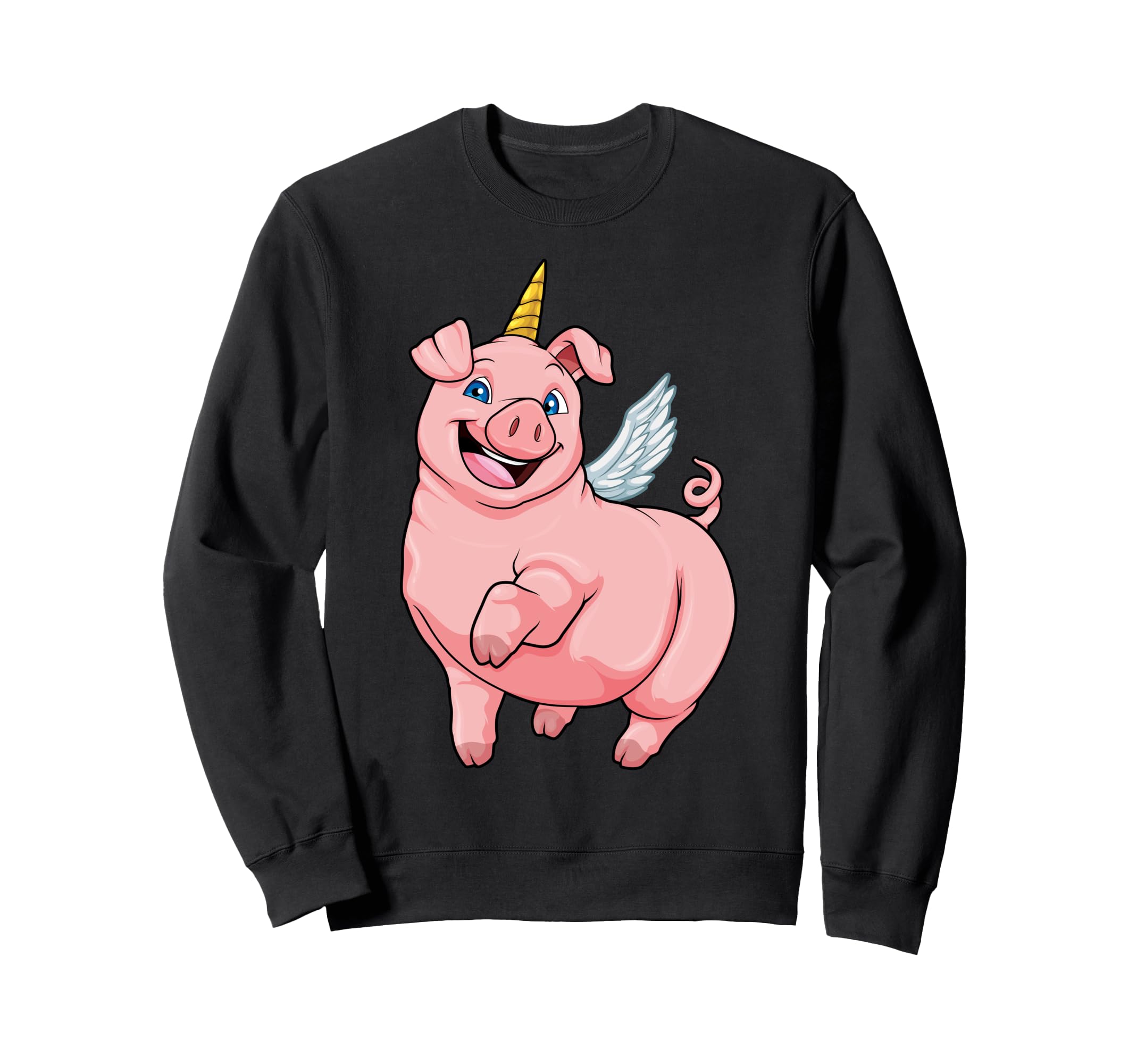 Piggycorn Pig Unicorn Farm Rainbow Magical Space Galaxy Sweatshirt