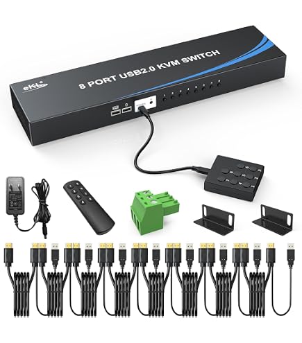 Amazon.com: eKL KVM Switch, 8 Port v1.4 HDMI KVM Switch Supports