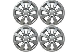 HubStar Replacement for Toyota Corolla 2014-2025 Hubcap, Premium Quality Sturdy 16-inch Silver Wheel Cover (4 Pieces)