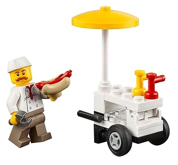 Lego Hot Dog Vendor Cart Minifigure Loose By Amazon De Spielzeug