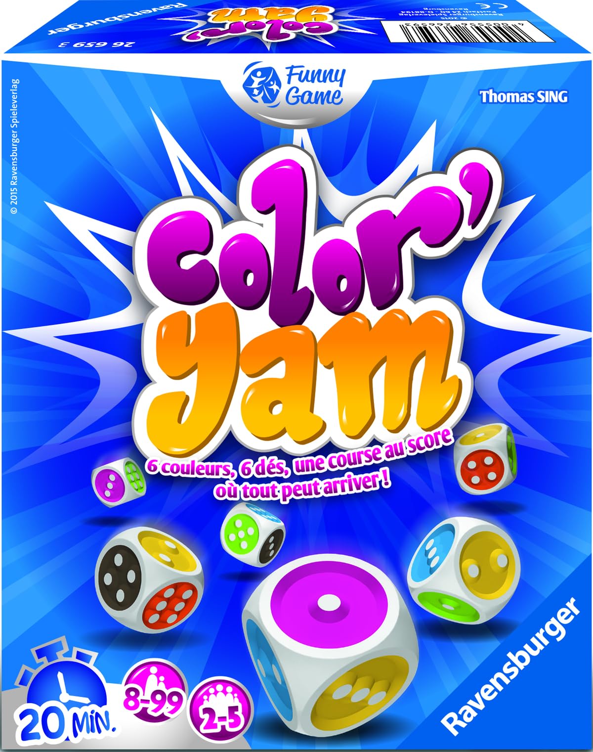 Ravensburger 26659 Other Ravensburger-26659 Mood Game Color'yam, Other, Standards