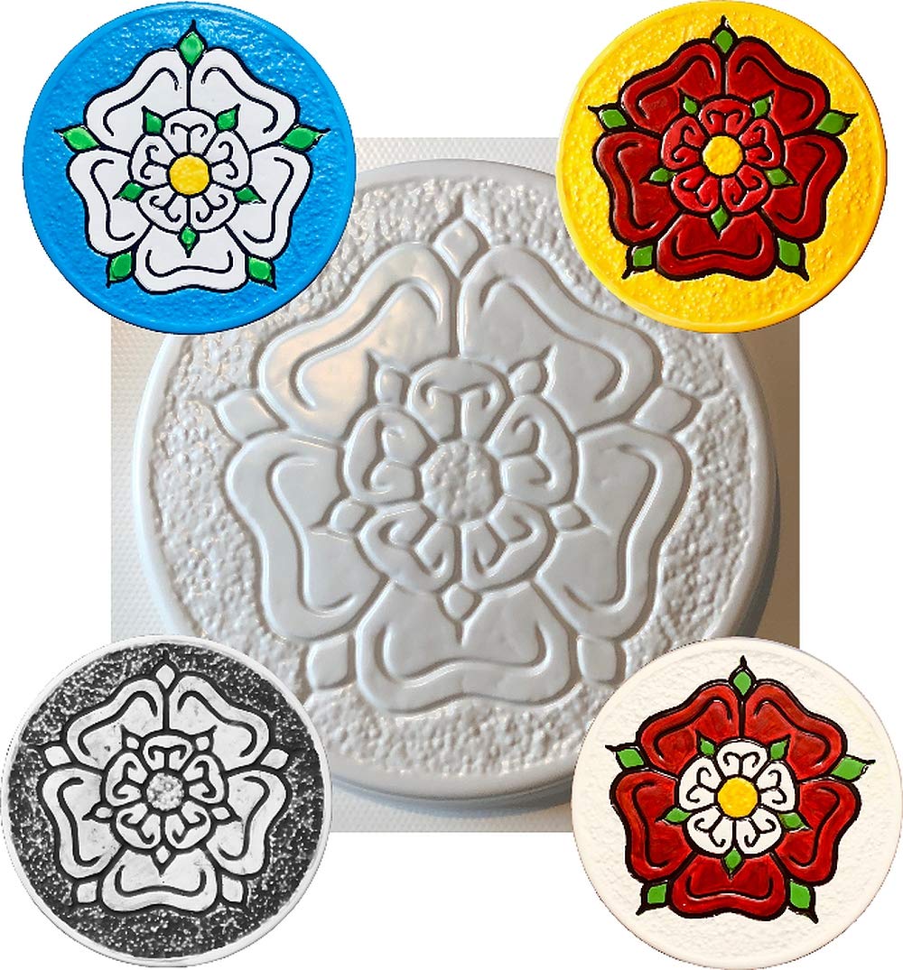 dennycraftmoulds Yorkshire Lancashire Tudor Rose Concrete or Plaster Mould